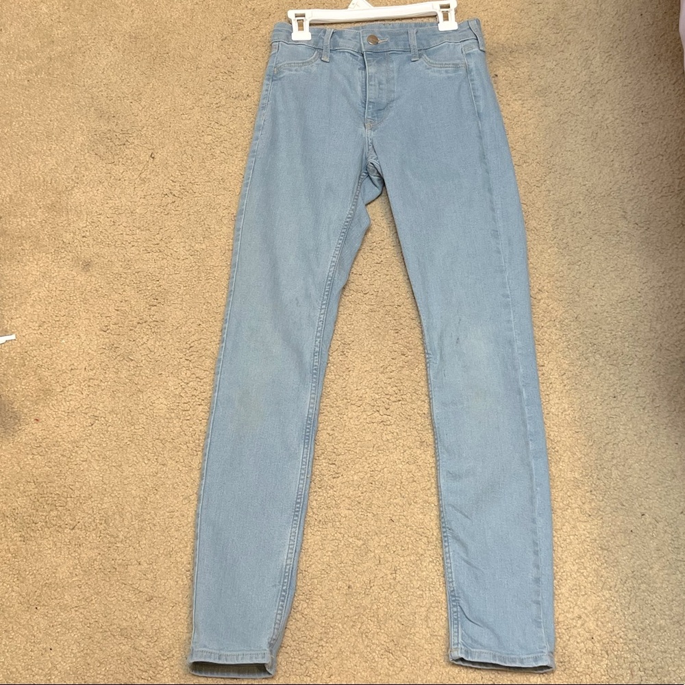 light blue jeans